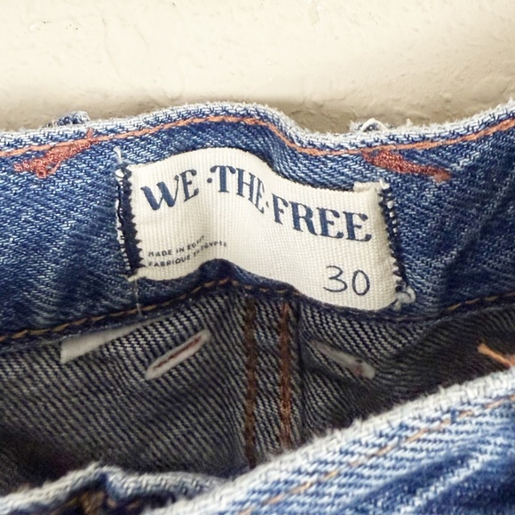 Free People Now Or Never Denim Shorts Size 30 - Picture 3 of 5